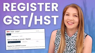 How to Register for GSTHST in Canada for Your Small Business [upl. by Petronella998]