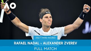 Rafael Nadal v Alexander Zverev Full Match  Australian Open 2017 Third Round [upl. by Awe]