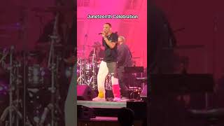 Tevin Campbell Sings Live at the 2024 Juneteenth Celebration [upl. by Ettenim]