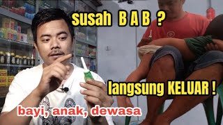 cara mengatasi sembelit paling ampuh  obat susah buang air besar  cara pakai MICROLAX bayi [upl. by Domineca]