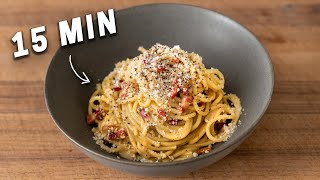 Easy Carbonara in 15 Minutes [upl. by Schumer]