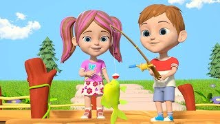 12345 Once I Caught a Fish Alive  Nursery Rhymes for Kids  Cartoon Song by Little Treehouse [upl. by Elie]