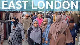 🇬🇧 EAST LONDON WALKING TOUR WHITECHAPEL MARKET LONDON CITY WALK MULTICULTURAL LONDON 4K [upl. by Otreblanauj]