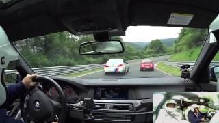 M5 vs M5 Competition Package Taxi Nordschleife [upl. by Marden680]