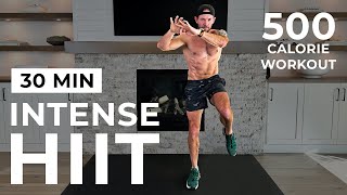 30 Min Intense HIIT Workout For Fat Burn amp Cardio No Equipment No Repeats [upl. by Erastes]