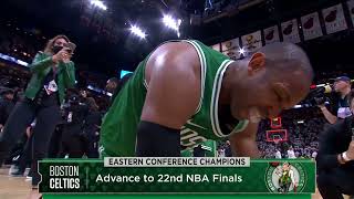 Boston Celtics Celebrate Game 7 Victory [upl. by Soinski81]