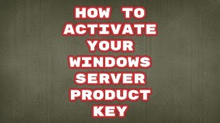 How to Activate Windows Server 2012  Windows Server 2008 Product Key  Totally Free [upl. by Francesca]