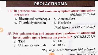 Prolactinoma mcq [upl. by Weirick]