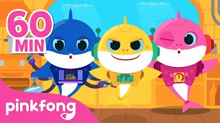 Mix  Baby Shark Robot and more  Baby Shark Remix  Compilation  Pinkfong Songs for Children [upl. by Aehtrod498]