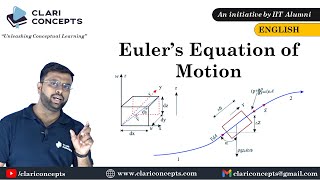 Euler’s Equation of Motion  Fluid Mechanics  English [upl. by Mccarthy534]