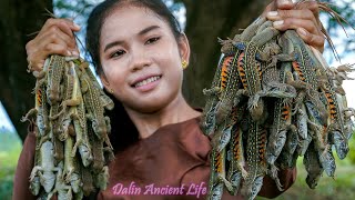 Have you ever eaten this reptile Cook Spicy Holy Basil Common Butterfly Lizard  Dalin Ancient Life [upl. by Enelaj494]