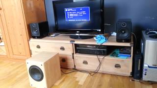 Q Acoustics 2020 Magnat Sub 200A Yamaha HTR4065  Mad Skill feat Rytmus  Technotronic Flow [upl. by Enaffit]