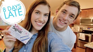 LIVE PREGNANCY TEST  IM 8 DAYS LATE [upl. by Hakeber430]