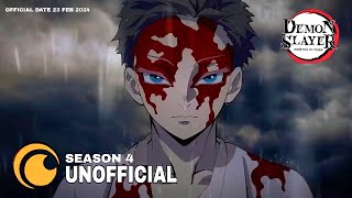 DEMON SLAYER quotSEASON 4quot TRAILER  HASHIRA TRAINING ARC  UNOFFICIAL  TANTMedia [upl. by Aicala665]