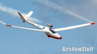 JetPowered Gilder Aerobatics  Battle Creek Airshow 2021 [upl. by Ellynad]