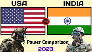 India vs USA military power Comparison 2023  US vs India military power 2023  world military power [upl. by Anek280]