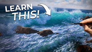 Livestream Painting a Breaking Wave  Seascapes Techniques in Oils [upl. by Kloster697]