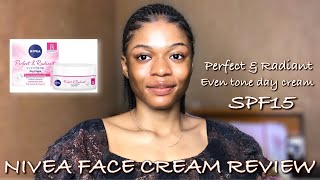 The best moisturizing Face cream Nivea Perfect amp Radiant Eventone Day Cream SPF15 REVIEW 2022 [upl. by Anade]