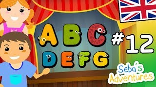 Canzone alfabeto in inglese per bambini imparare alfabeto inglese con canzone ABC Lezione 12 [upl. by Ettellocin]