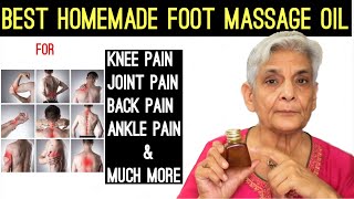 Best homemade foot massage oil for kneejointankleback pain and much more [upl. by Noillimaxam]