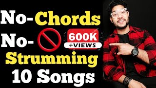 No Chord No Strumming And 10 Bollywood Hit Songs  Beginners Lesson  By Acoustic Awadh Boy [upl. by Ednew]