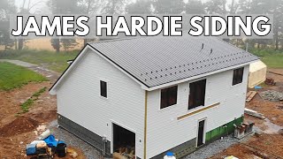 Installing James Hardie Lap Siding  START TO FINISH [upl. by Tloc]