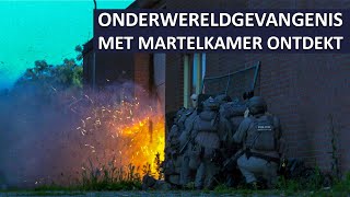 Politie Landelijke Eenheid  Politie ontdekt onderwereldgevangenis met martelkamer [upl. by Alissa829]