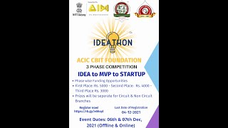 Detailed Information about IDEATHON 2021 ACIC CBIT FOUNDATION [upl. by Nerta]