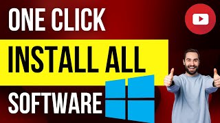 Install All Software By One Click  Windows 10 Tips amp Tricks [upl. by Kcinnay739]