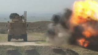 Exploding Land Mines in Iraq Along Iran Border [upl. by Marlin]