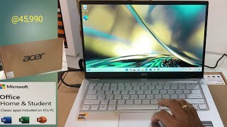 Acer Swift 3 i512gen I Unboxing Acer Swift 3 SF31451250XM I Core i51240P 170GHz I Next hub [upl. by Gorton]