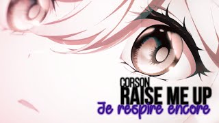 AMV Nigtcore Raise Me Up  Je respire encore  ⌈ Lyrics  gift for 1k katsueditz ⌋ [upl. by Merari]