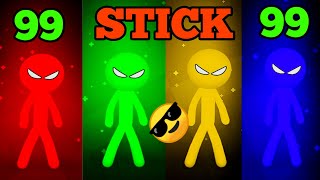 Red Stickman revealed😎 his potential  watch full video you understand  Stickman party 1234 2 [upl. by Kimble]