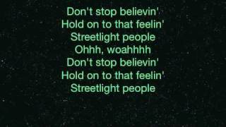 Journey  Dont Stop Believin w Lyrics Midnight Train [upl. by Dnalloh]