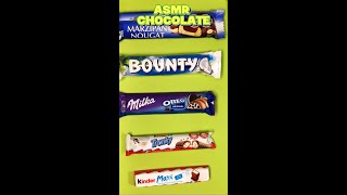 Chocolates Marzipan Nougat amp Bounty amp Milka amp Kinder amp Unpacking ASMR [upl. by Aderb289]