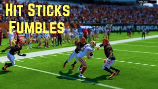 Madden 24 Hit Stick Fumbles And Biggest Hits Highlight Compilation [upl. by Schroer]