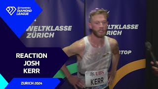 2024 Zurich Interview With Josh Kerr mens 1500m  Wanda Diamond League [upl. by Trofmoc459]