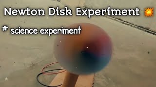 Newton Disk Experiment ।। Science Experiment ।। RPB VLOGS ।। [upl. by Aig611]