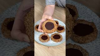 GALLETAS CON 3 INGREDIENTES 🤤 galletassaludables [upl. by Stulin]