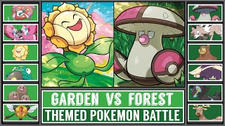 FOREST POKÉMON vs GARDEN POKÉMON  Pokémon Battle [upl. by Garret]