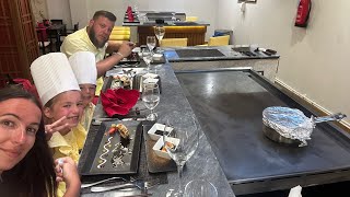 Teppanyaki Family Dinner in Egypt [upl. by Peonir]