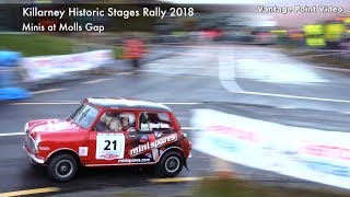 Minis at Molls Gap on Killarney Historic Rally 2018 [upl. by Yenal]