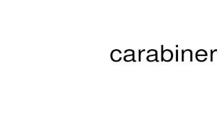 How to pronounce carabiner [upl. by Ambler]