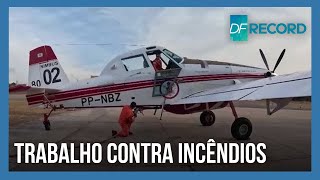 Veja como funciona o trabalho do Corpo de Bombeiro para combater focos de incêndios  DF Record [upl. by Van578]