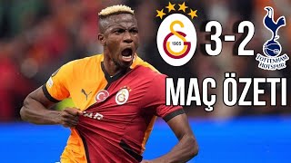 🔴 Galatasaray  tottenham 32 Maç Özeti  Victor Osimhen gol  UEFA Avrupa Ligi 202425 [upl. by Gigi432]