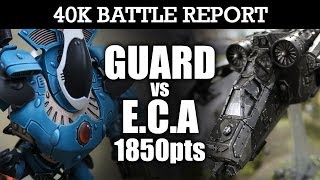 Imperial Guard vs Eldar Warhammer 40K Battle Report ELDAR CITIZEN ARMY 6th Ed 1850pts  HD Video [upl. by Hnad]