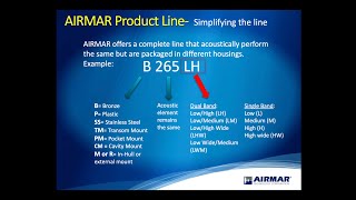 Transducer University  Simplifying the Airmar Product Line [upl. by Cecilius]