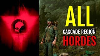 SURVIVAL MODE  DEFEATING ALL HORDES AT CASCADE REGION HORDE LOCATIONS  GAMEPLAY  DAYS GONE [upl. by Yllaw]