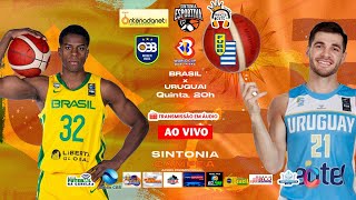 BRASIL x URUGUAI  ELIMINATÓRIAS PARA A COPA AMÉRICA DE BASQUETE  AO VIVO Em Áudio [upl. by Curtis]