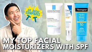 My Top 6 Facial Moisturizers with SPF  Dermatologist Compares [upl. by Eissirk231]